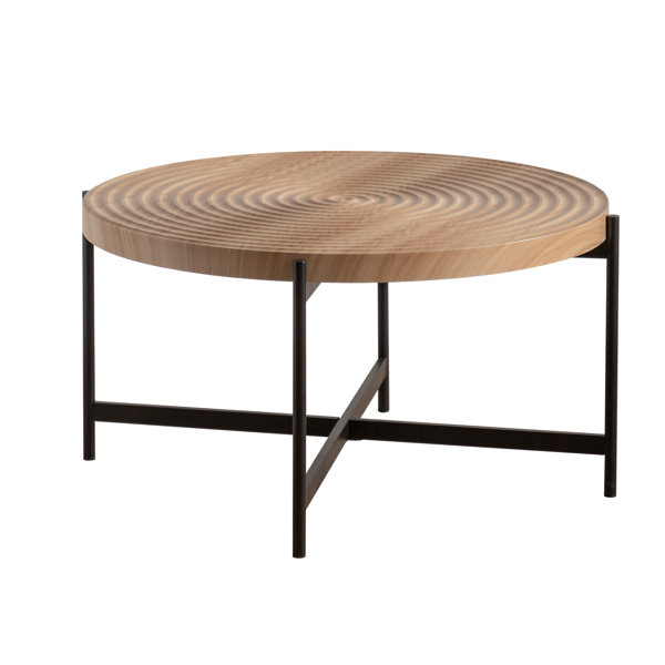 Ophelia & Co. 33"Modern Thread Design Round Coffee Table ,MDFTable Top